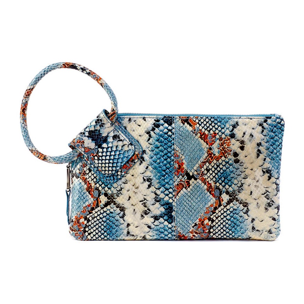 Hobo sable clutch / wristlet in Blue Tempest -NWT